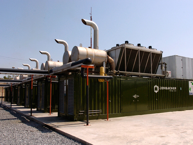 Landfill gas plant for electricity generation